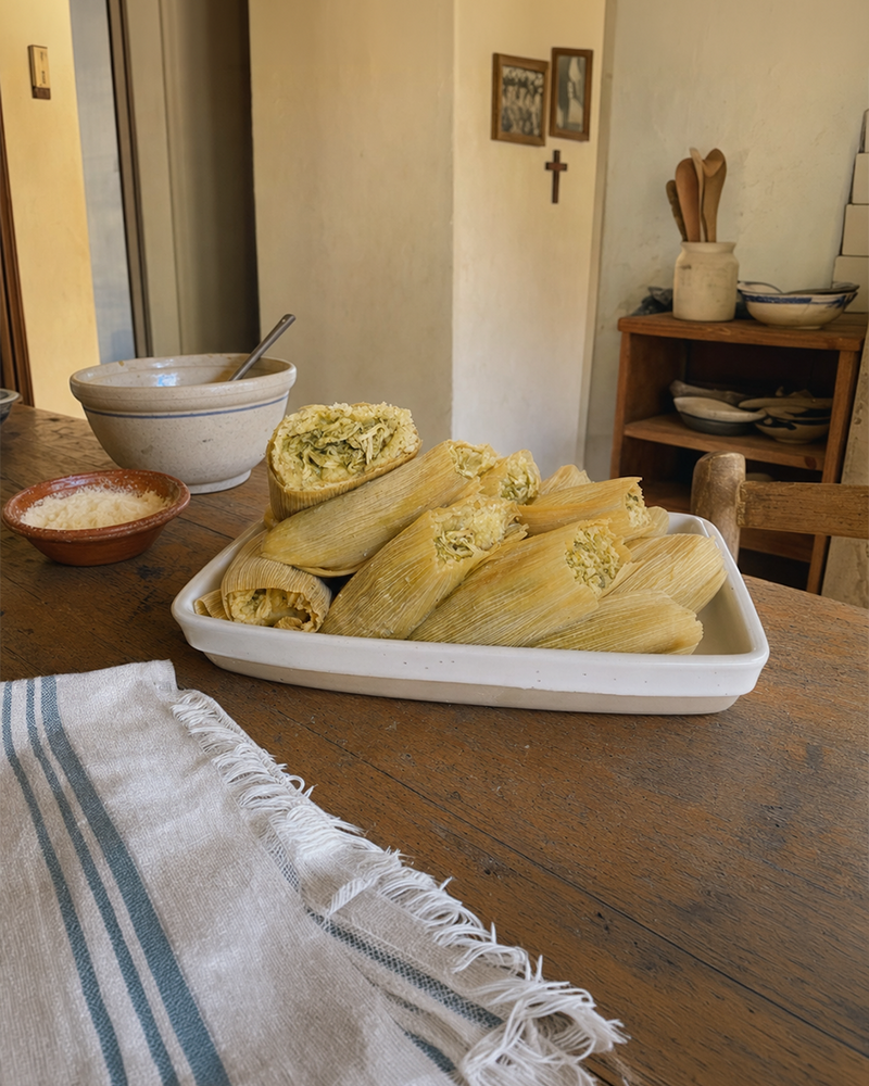 Hatch Green Chile Chicken Tamales Recipe (From Scratch)