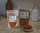 Red Chile Pecans in small and large clear resealable bags with a full dish on granite