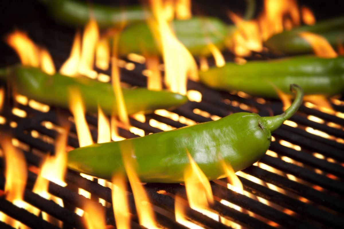 Roasted Hatch Chile on the Grill