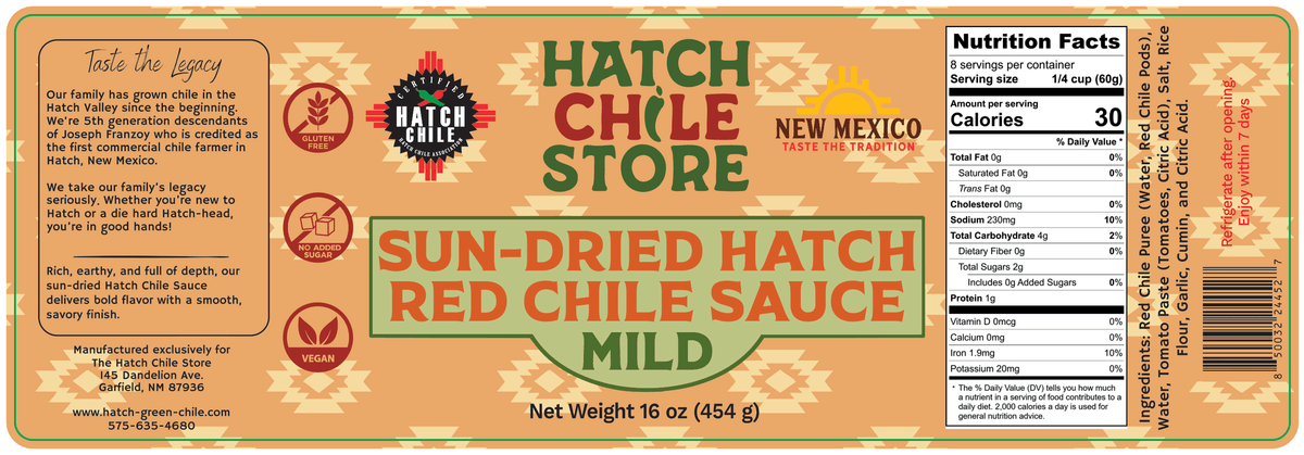 Sun-Dried Hatch Red Chile Sauce