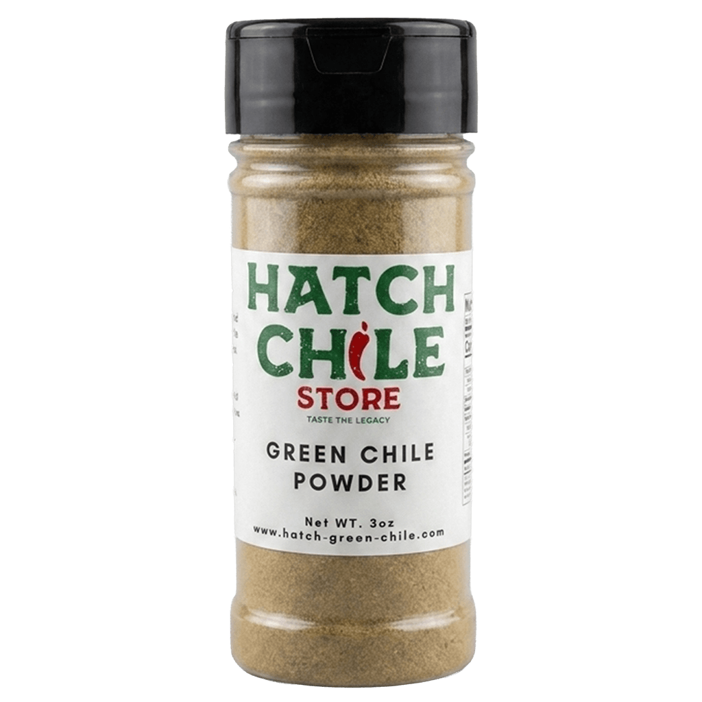 Hatch green chile powder in a 3 oz shaker bottle