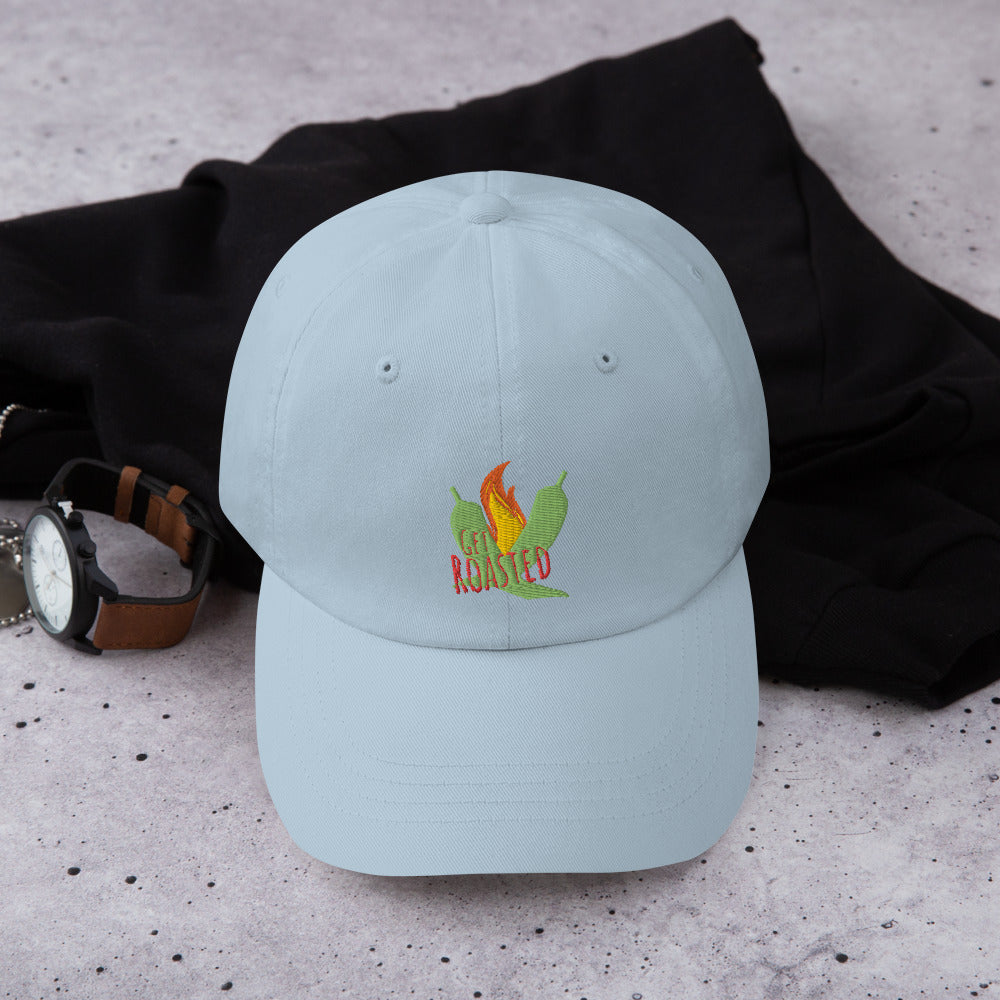 Blue Get Roasted Dad Hat - Hatch Green Chile Store