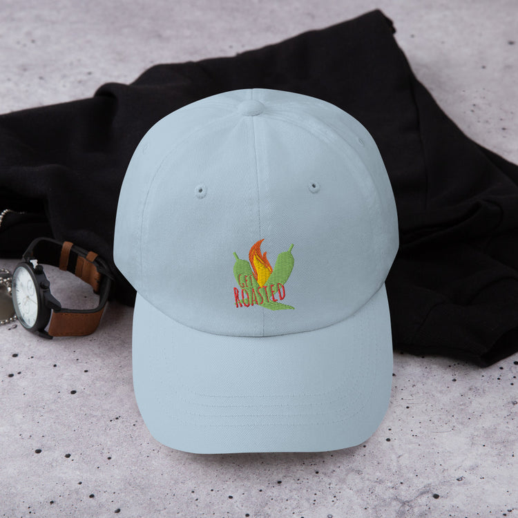 Blue Get Roasted Dad Hat - Hatch Green Chile Store