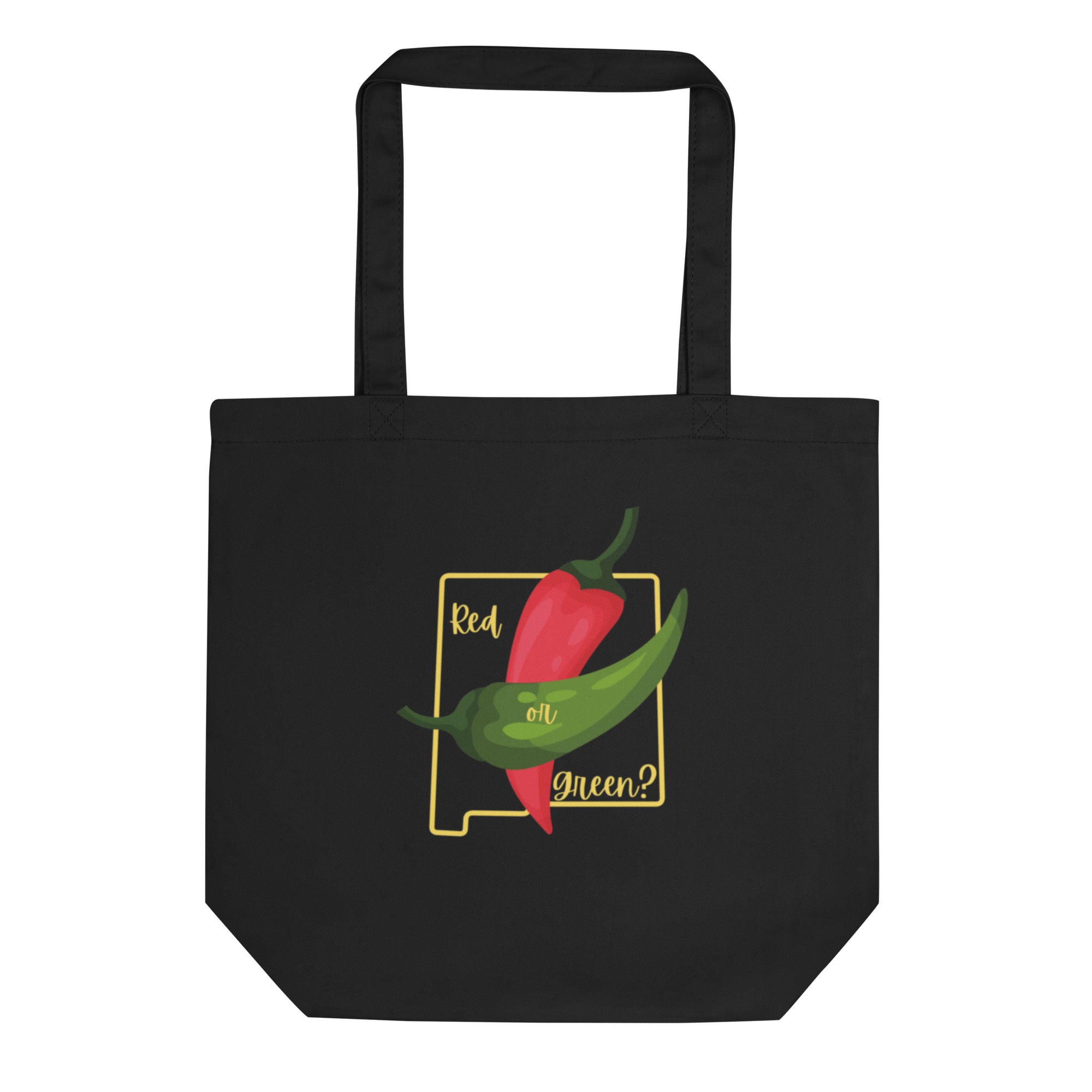 Black NM State Question Tote Bag - Hatch Green Chile Store