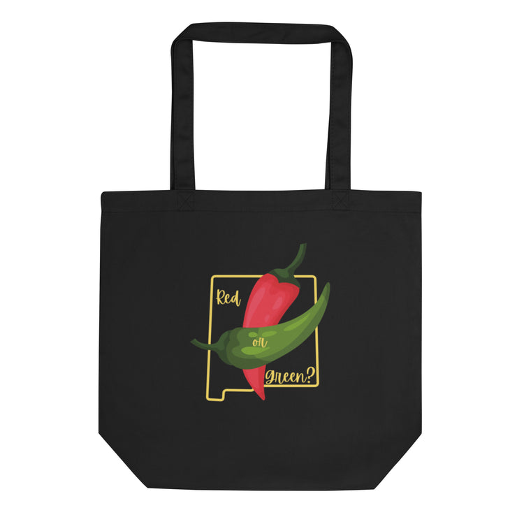 Black NM State Question Tote Bag - Hatch Green Chile Store