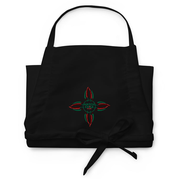 Chile Zia Embroidered Apron - Black - HGCS