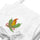 Get Roasted Apron — embroidered apron in white, close-up