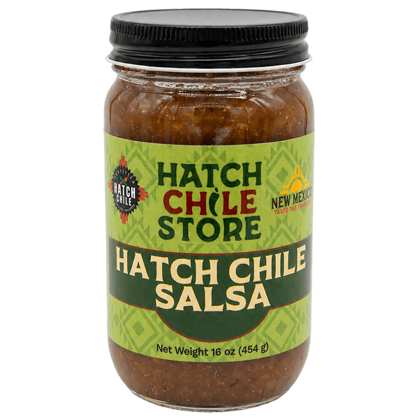 16 oz jar of Hatch chile salsa