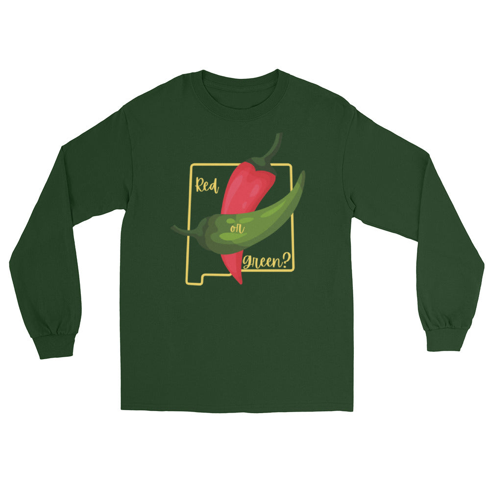 Green State Question Long Sleeve Shirt - Hatch Green Chile Store