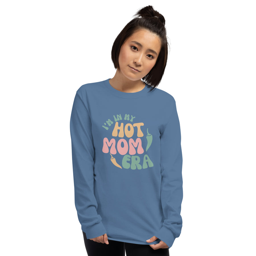 Era Long Sleeve Shirt — men's long sleeve shirt in indigo blue, front view