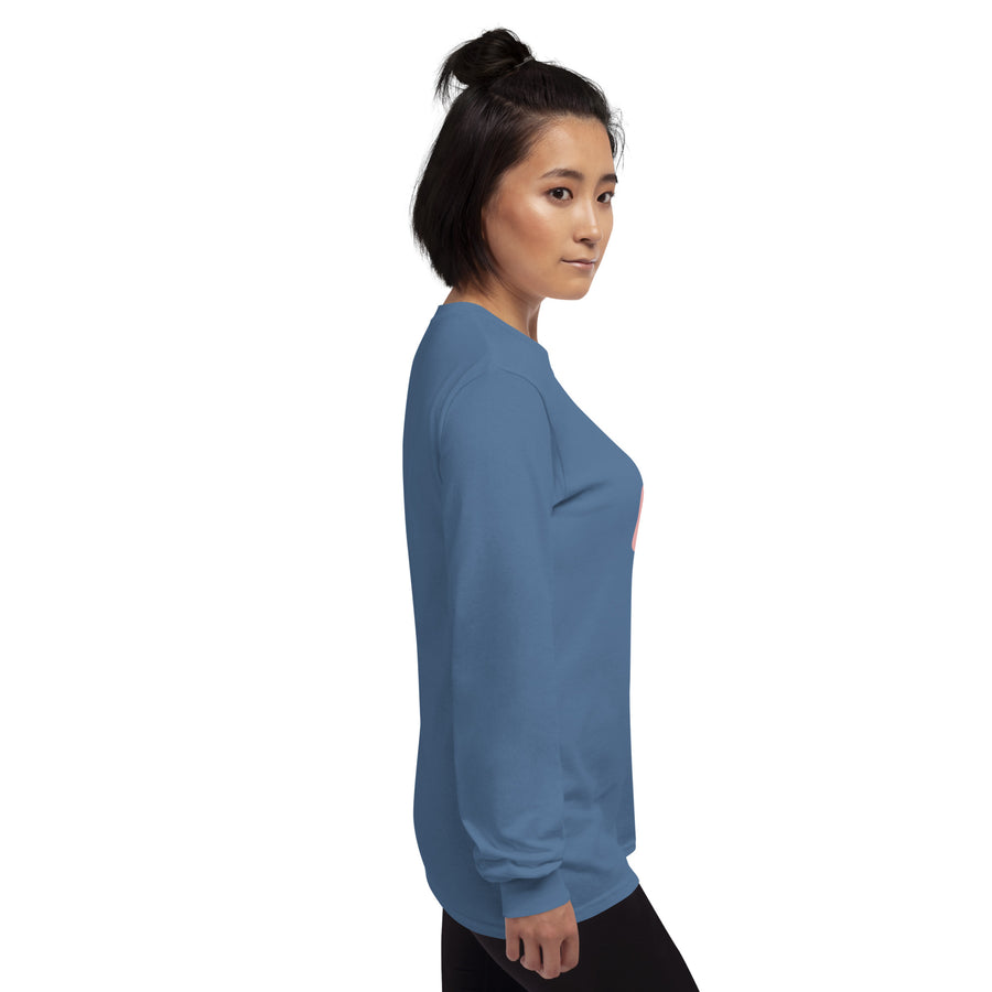Era Long Sleeve Shirt — men's long sleeve shirt in indigo blue, right view
