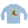 Red & Green Long Sleeve Shirt — men's long sleeve shirt in light blue, front view