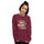 Era Long Sleeve Shirt — men's long sleeve shirt in maroon, front view