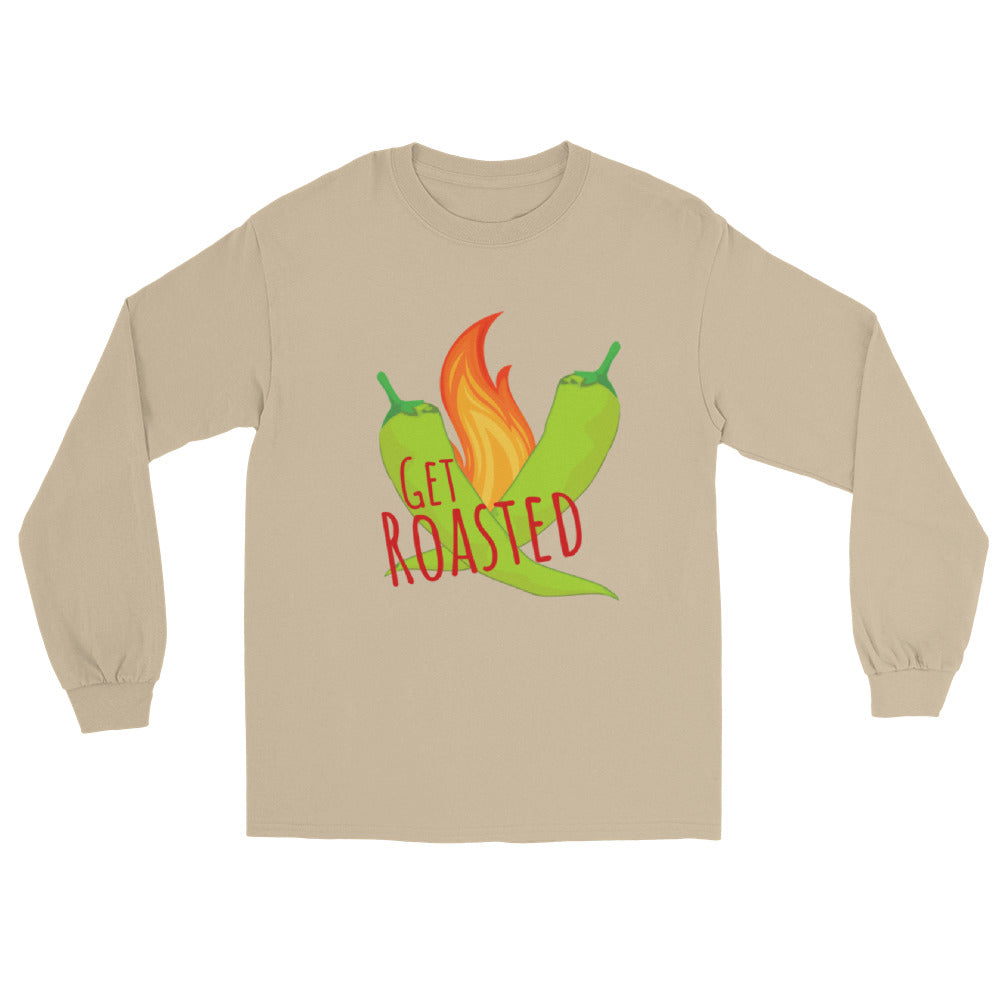 Beige Get Roasted Long Sleeve Shirt - Hatch Green Chile Store