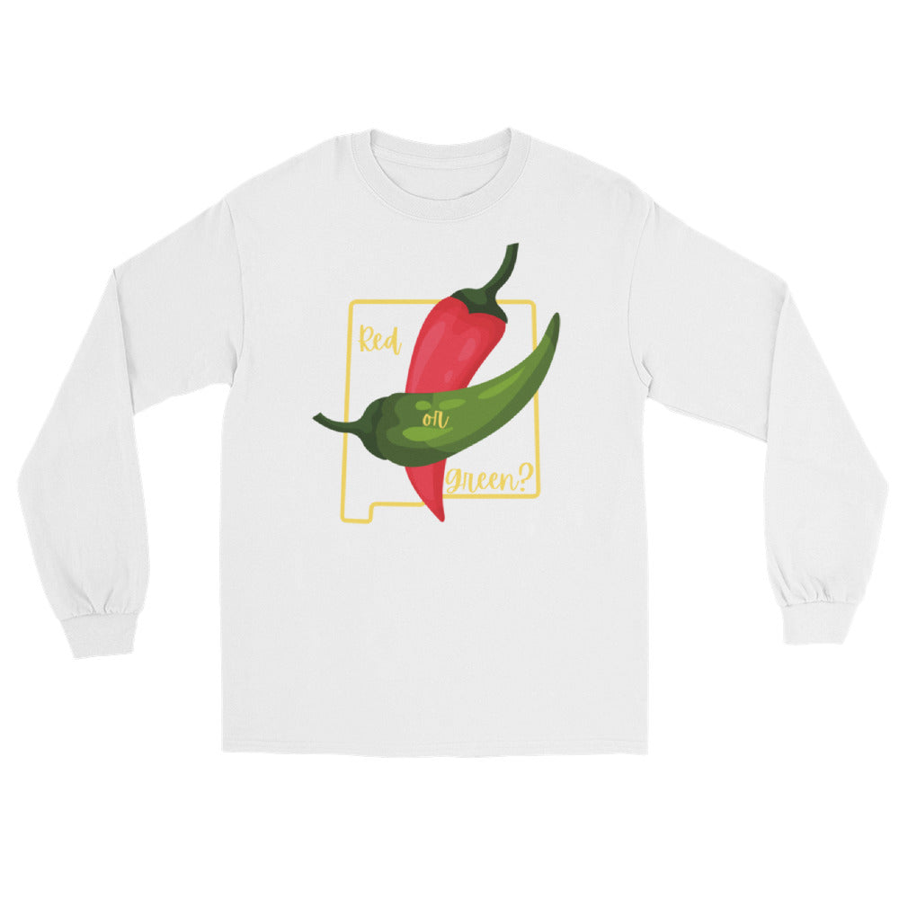 White State Question Long Sleeve Shirt - Hatch Green Chile Store
