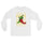Red & Green Long Sleeve Shirt — men's long sleeve shirt in white, front view