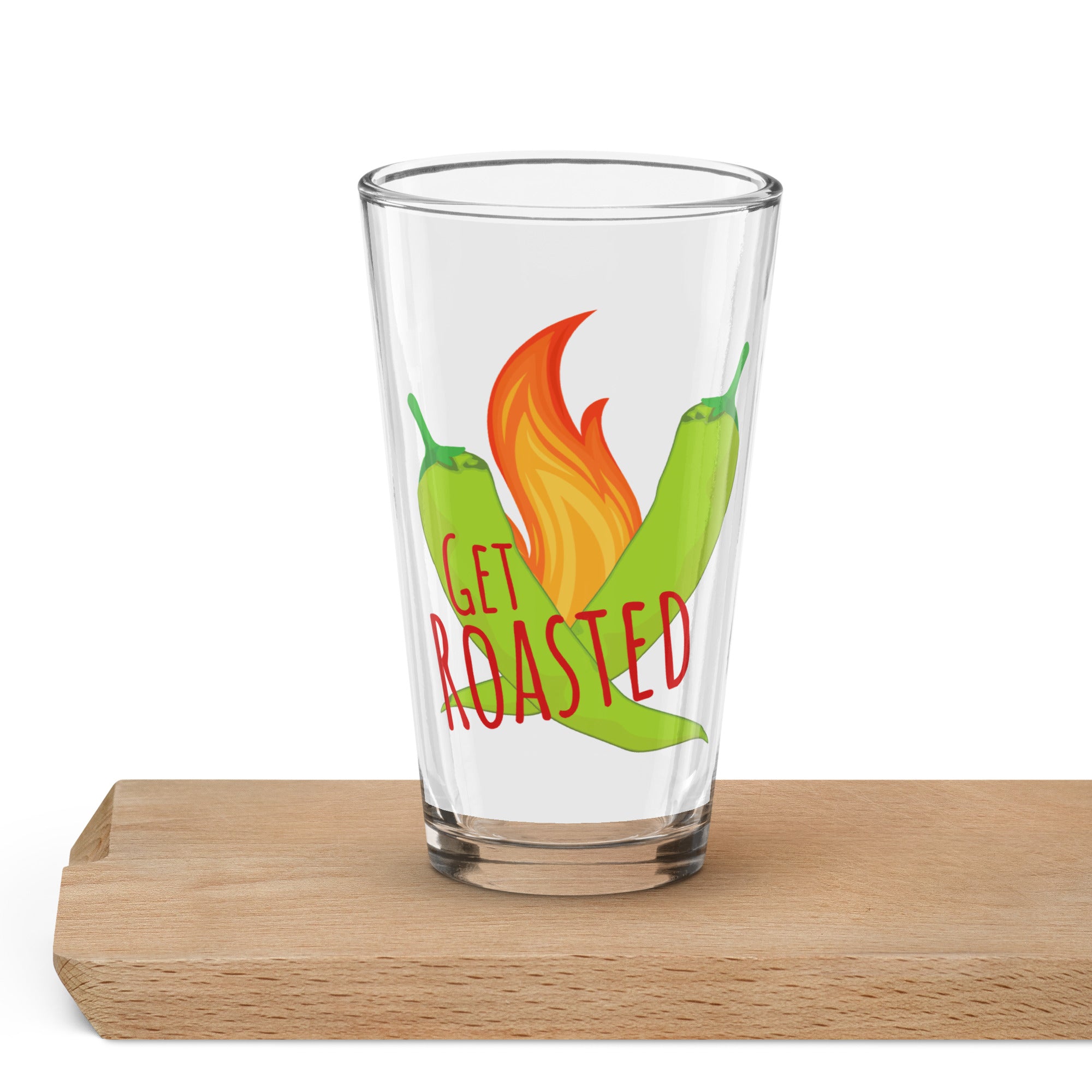Get Roasted Pint Glass - Hatch Green Chile Store