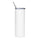 Era Tumbler — stainless steel tumbler in white, back view
