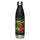 Red & Green Water Bottle — stainless steel water bottle, 17 oz in black, left view