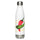 State Question Water Bottle — stainless steel water bottle, 17 oz in white, front view