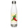 Red & Green Water Bottle — stainless steel water bottle, 17 oz in white, right view