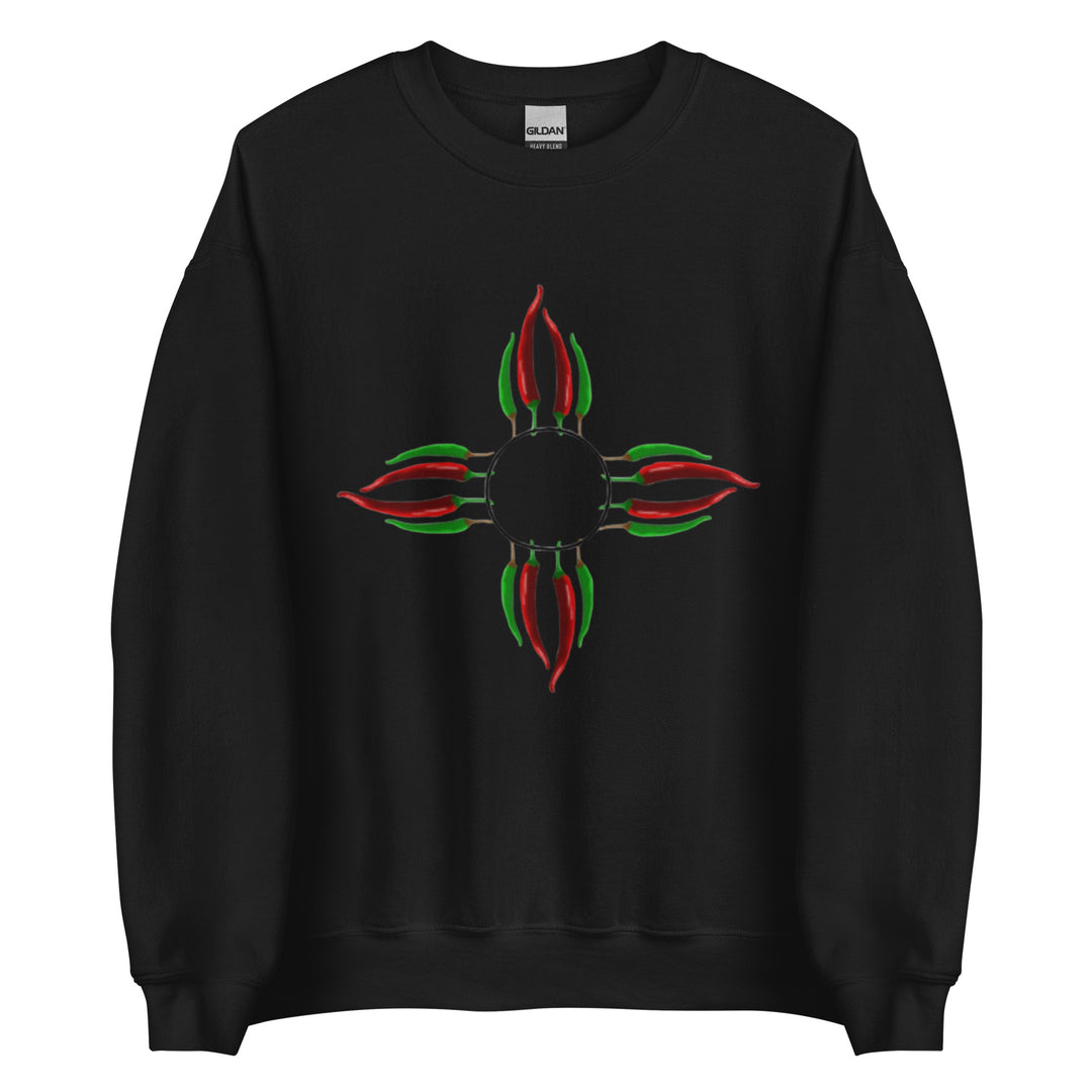 Chile Zia Sweatshirt - Black - Hatch Green Chile Store