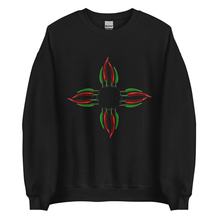 Chile Zia Sweatshirt - Black - Hatch Green Chile Store