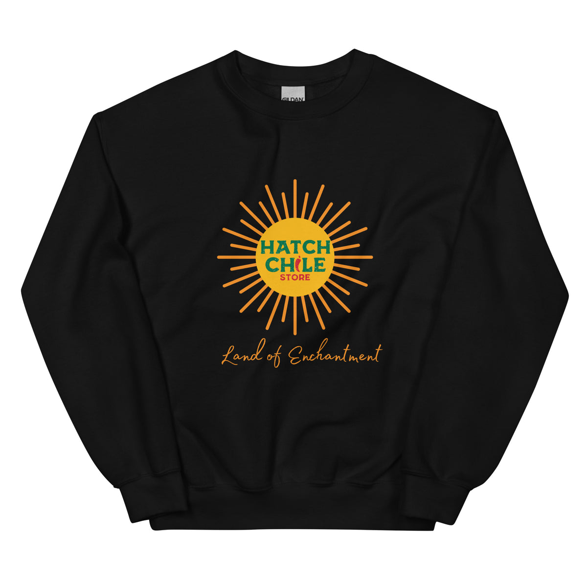 Black Land of Enchantment Sweatshirt - Hatch Green Chile Store