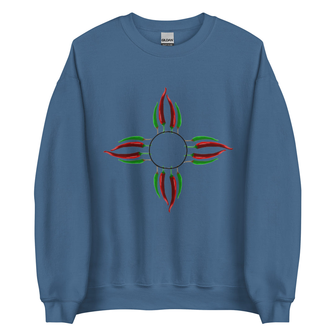 Chile Zia Sweatshirt - Blue - Hatch Green Chile Store
