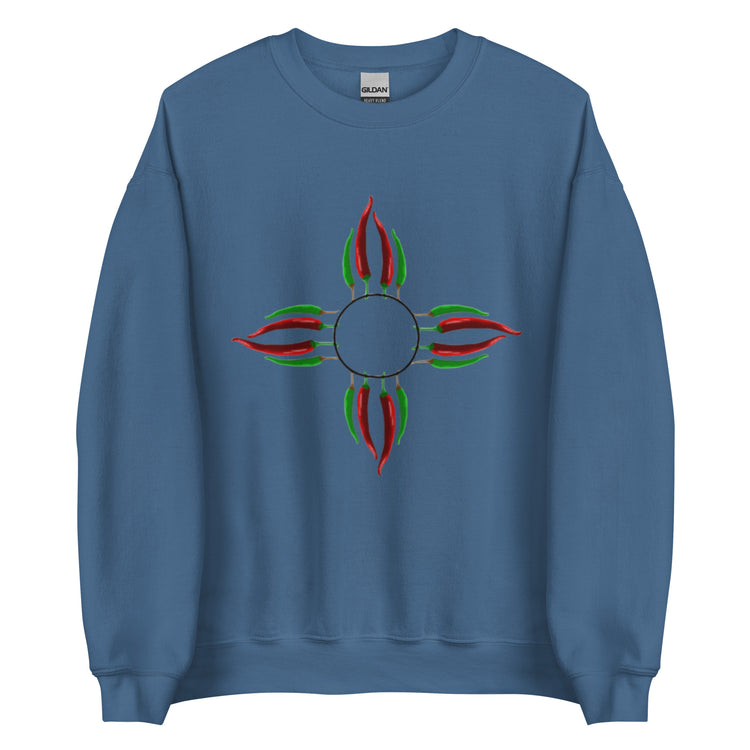 Chile Zia Sweatshirt - Blue - Hatch Green Chile Store