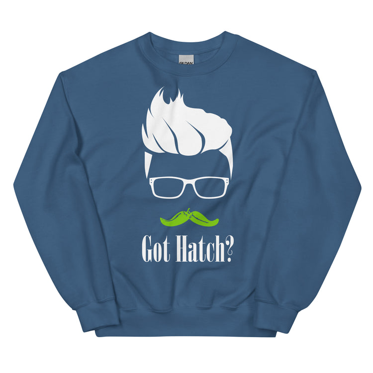 Blue Unisex Neck Sweatshirt Blue - Hatch Green Chile Store