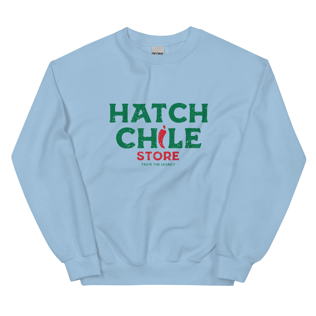 Blue Hatch Chile Store Sweatshirt - Hatch Green Chile Store