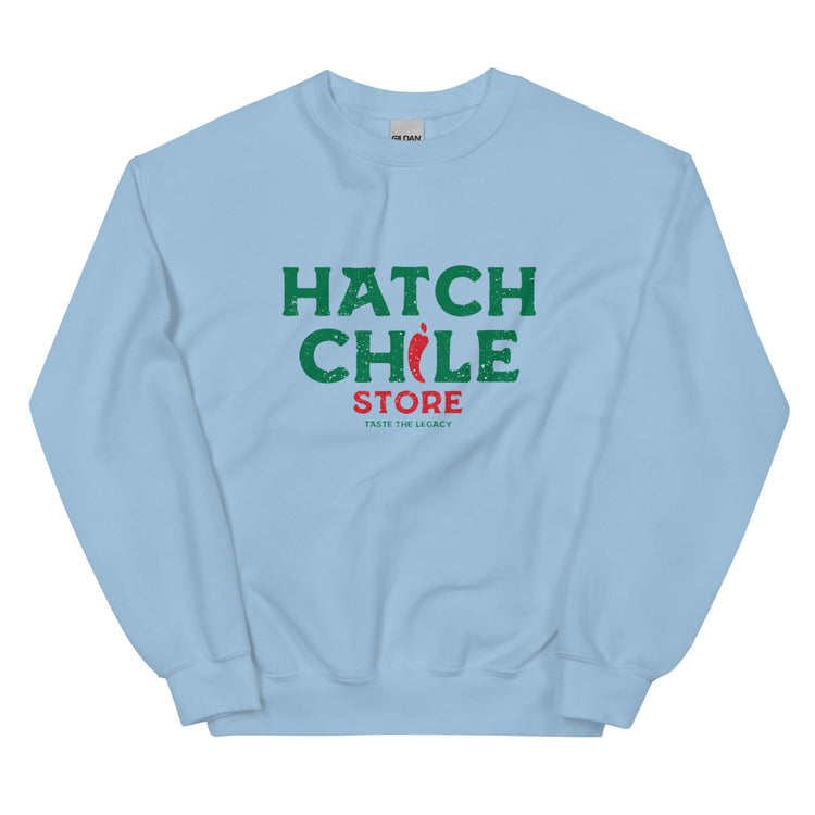 Blue Hatch Chile Store Sweatshirt - Hatch Green Chile Store