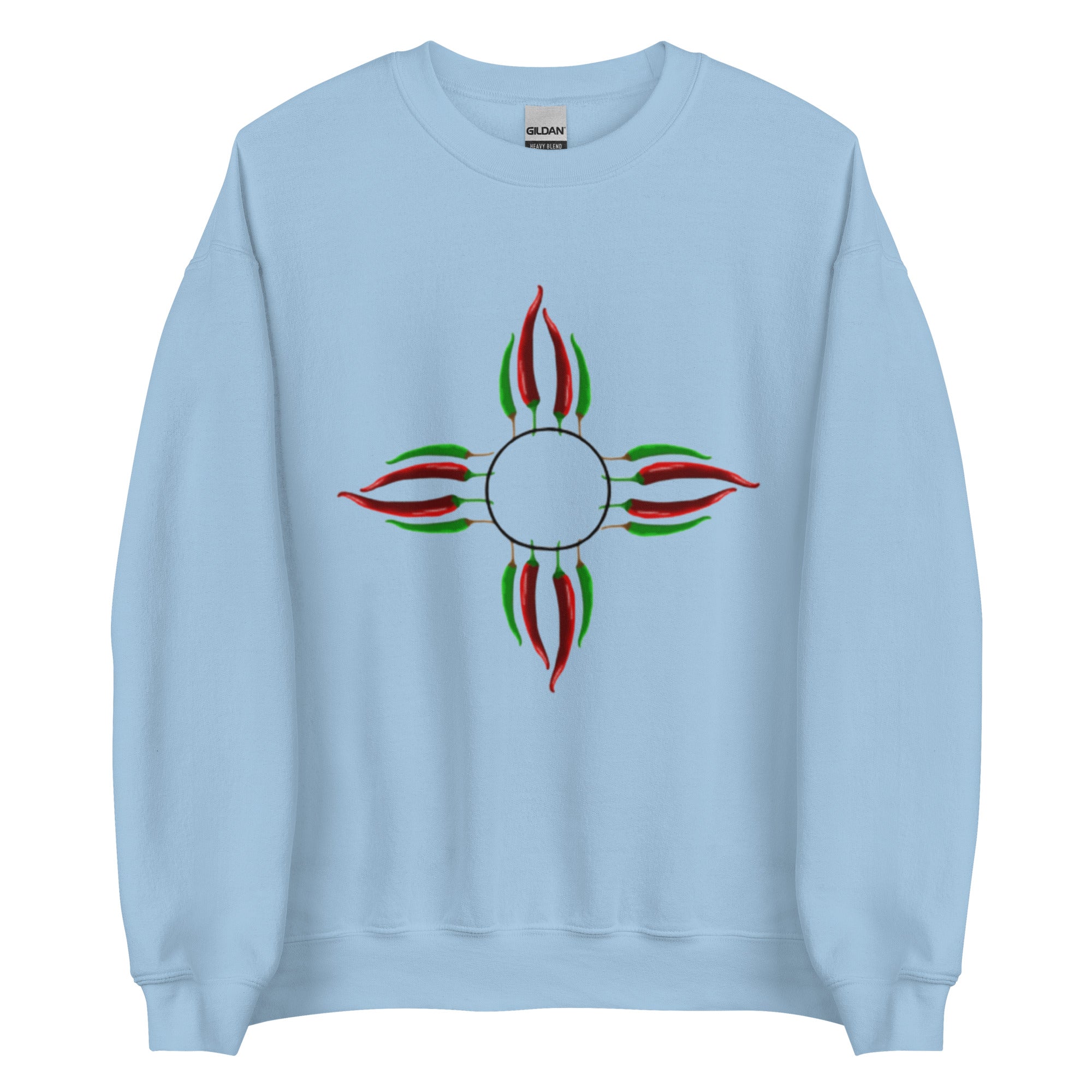 Chile Zia Sweatshirt - Blue - Hatch Green Chile Store
