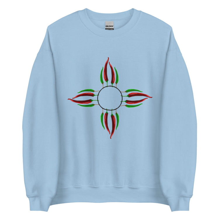 Chile Zia Sweatshirt - Blue - Hatch Green Chile Store