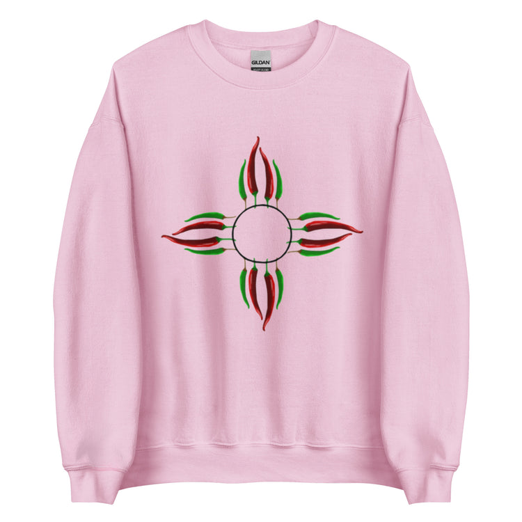 Chile Zia Sweatshirt - Pink - Hatch Green Chile Store