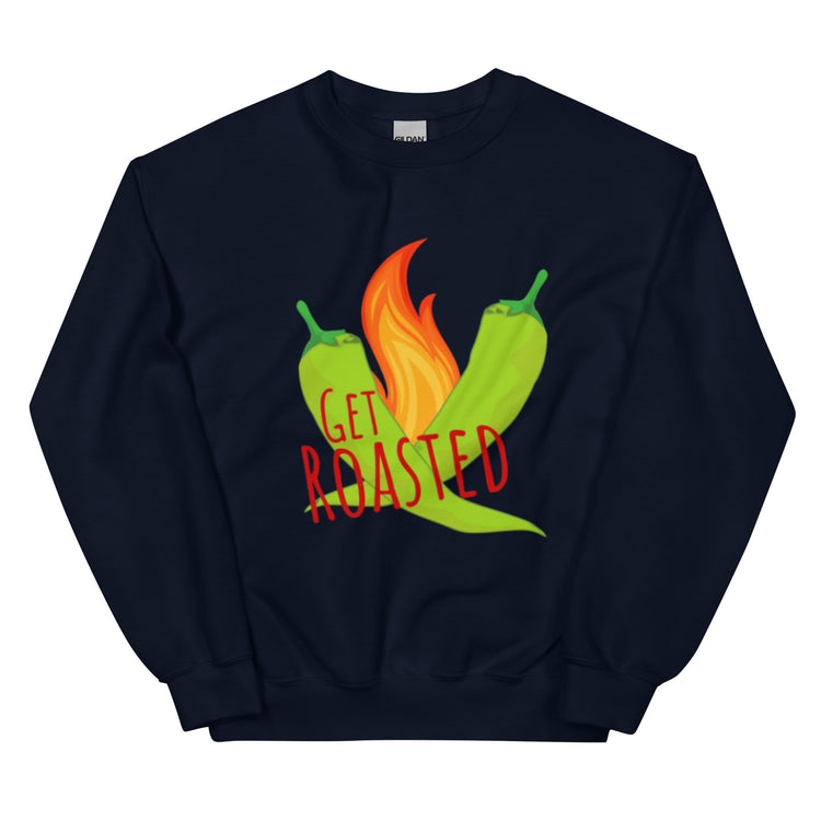 Navy Blue Get Roasted Sweatshirt - Hatch Green Chile Store