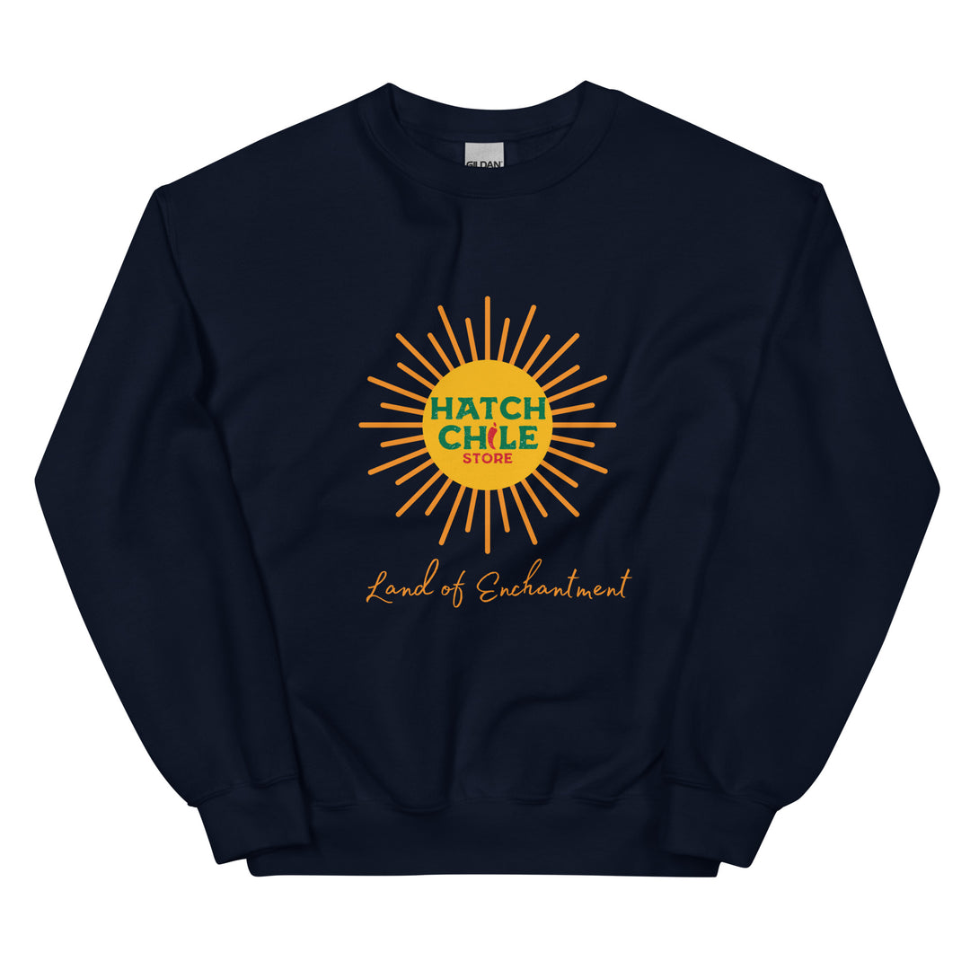 Navy Blue Land of Enchantment Sweatshirt - Hatch Green Chile Store