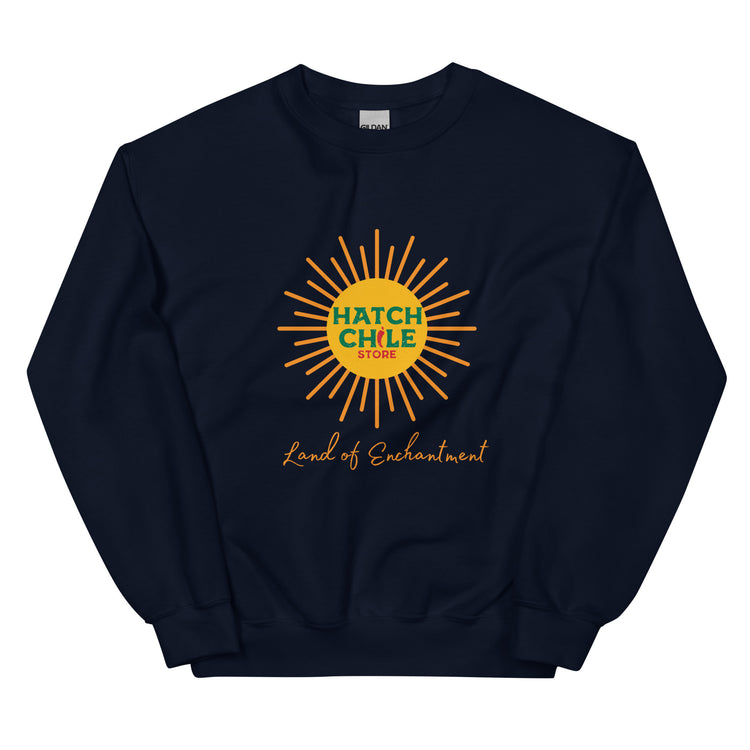 Navy Blue Land of Enchantment Sweatshirt - Hatch Green Chile Store