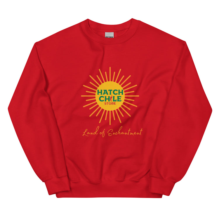 Red Land of Enchantment Sweatshirt - Hatch Green Chile Store