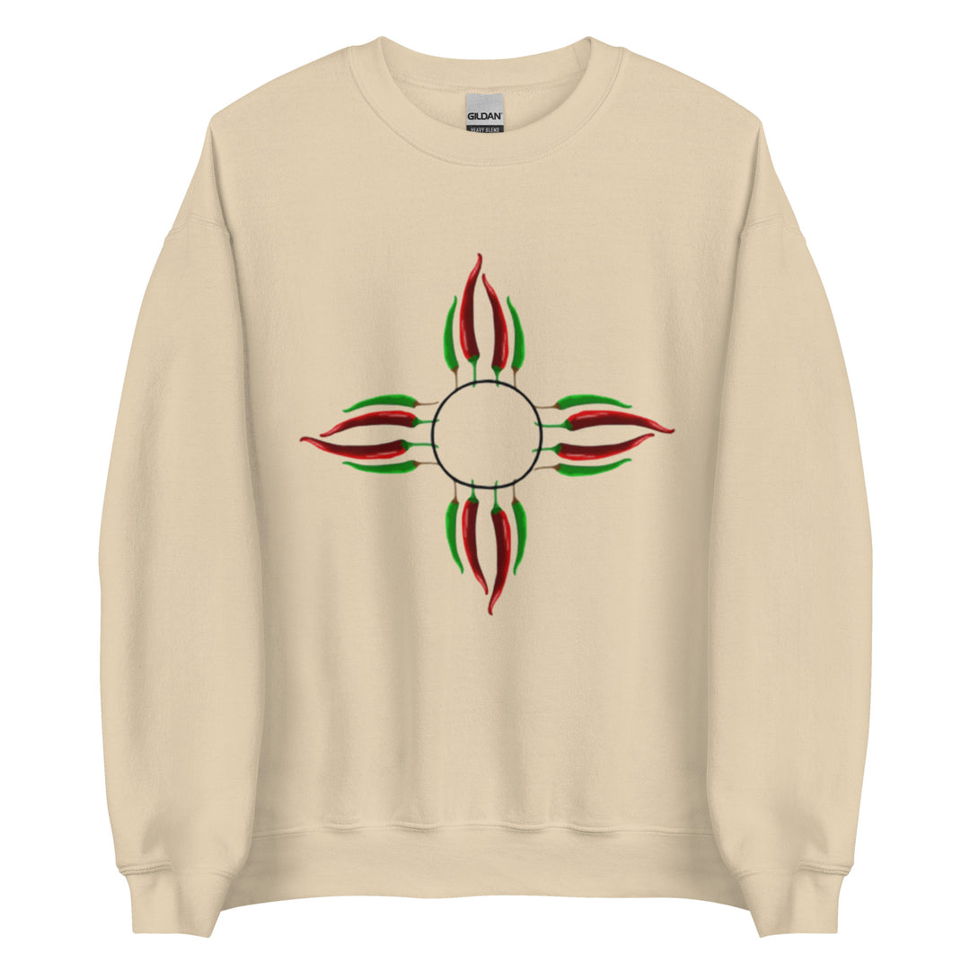 Chile Zia Sweatshirt - Cream - Hatch Green Chile Store