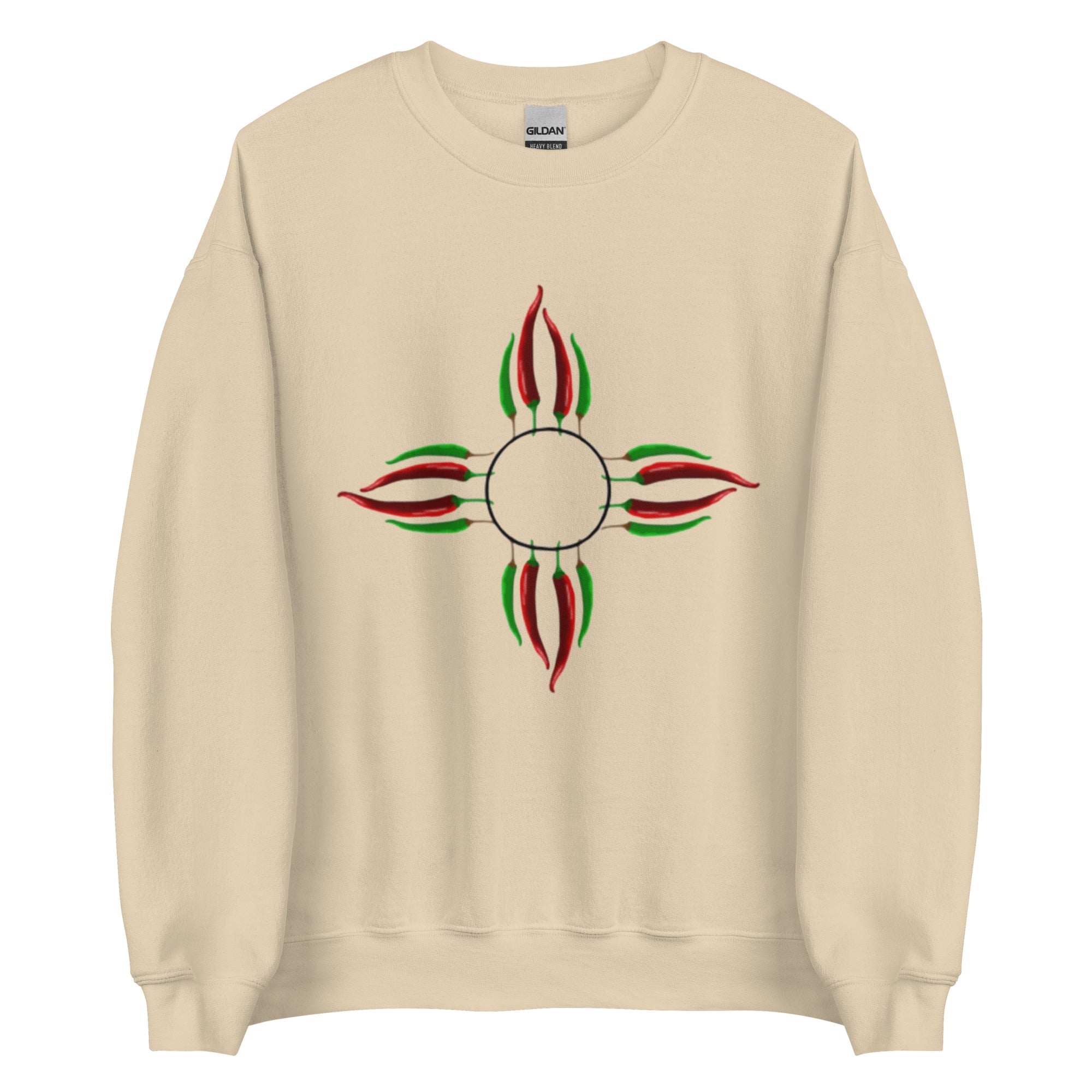Chile Zia Sweatshirt - Cream - Hatch Green Chile Store