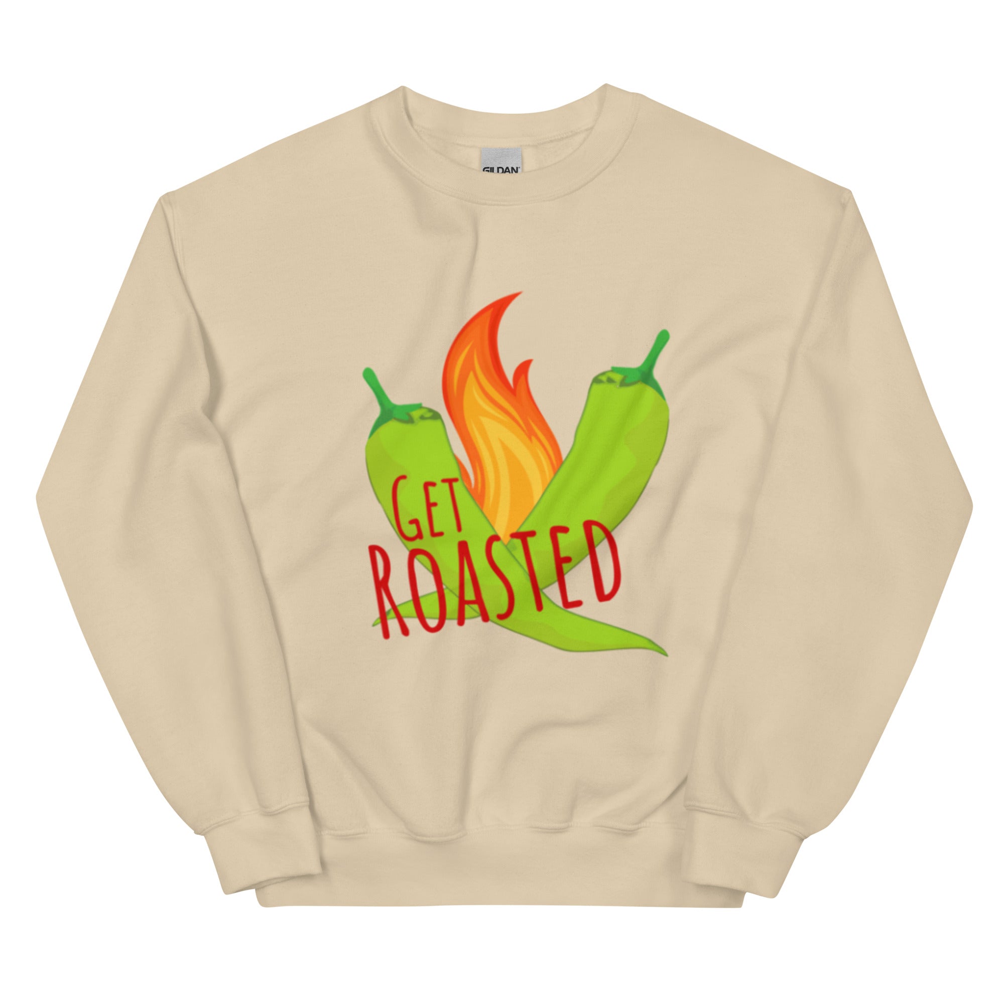 Beige Get Roasted Sweatshirt - Hatch Green Chile Store