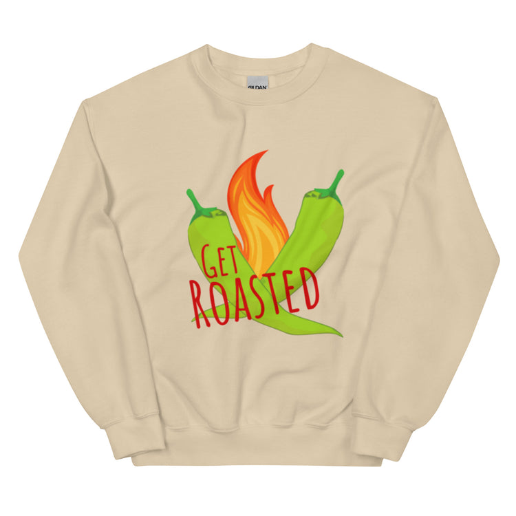 Beige Get Roasted Sweatshirt - Hatch Green Chile Store