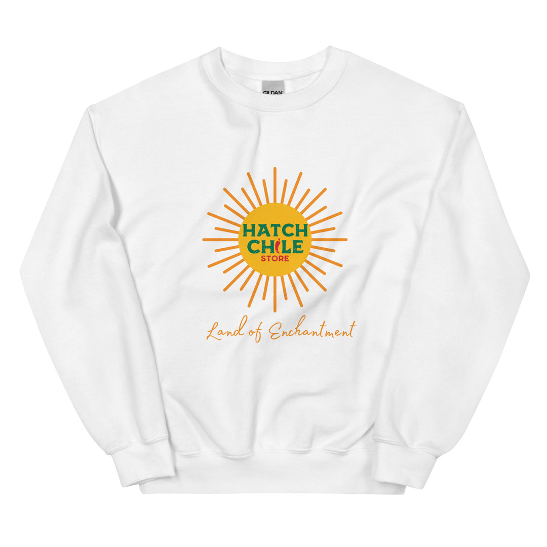 White Land of Enchantment Sweatshirt - Hatch Green Chile Store