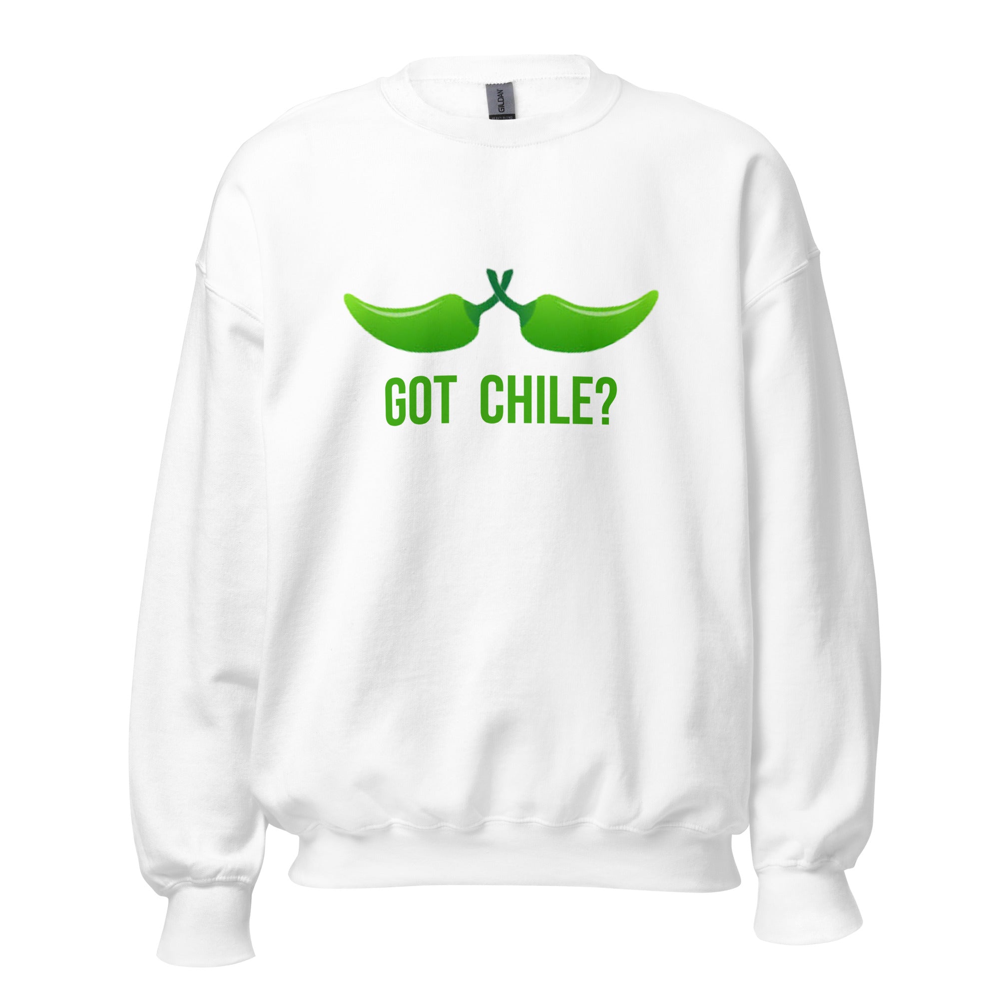 White Unisex Got Chile? Sweatshirt - Hatch Green Chile Store