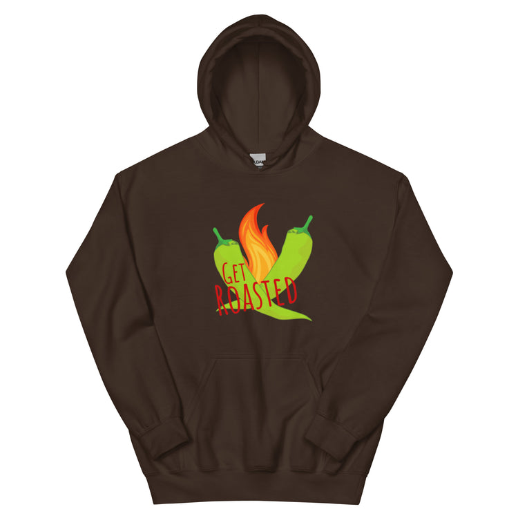 Black Get Roasted Hoodie - Hatch Green Chile Store