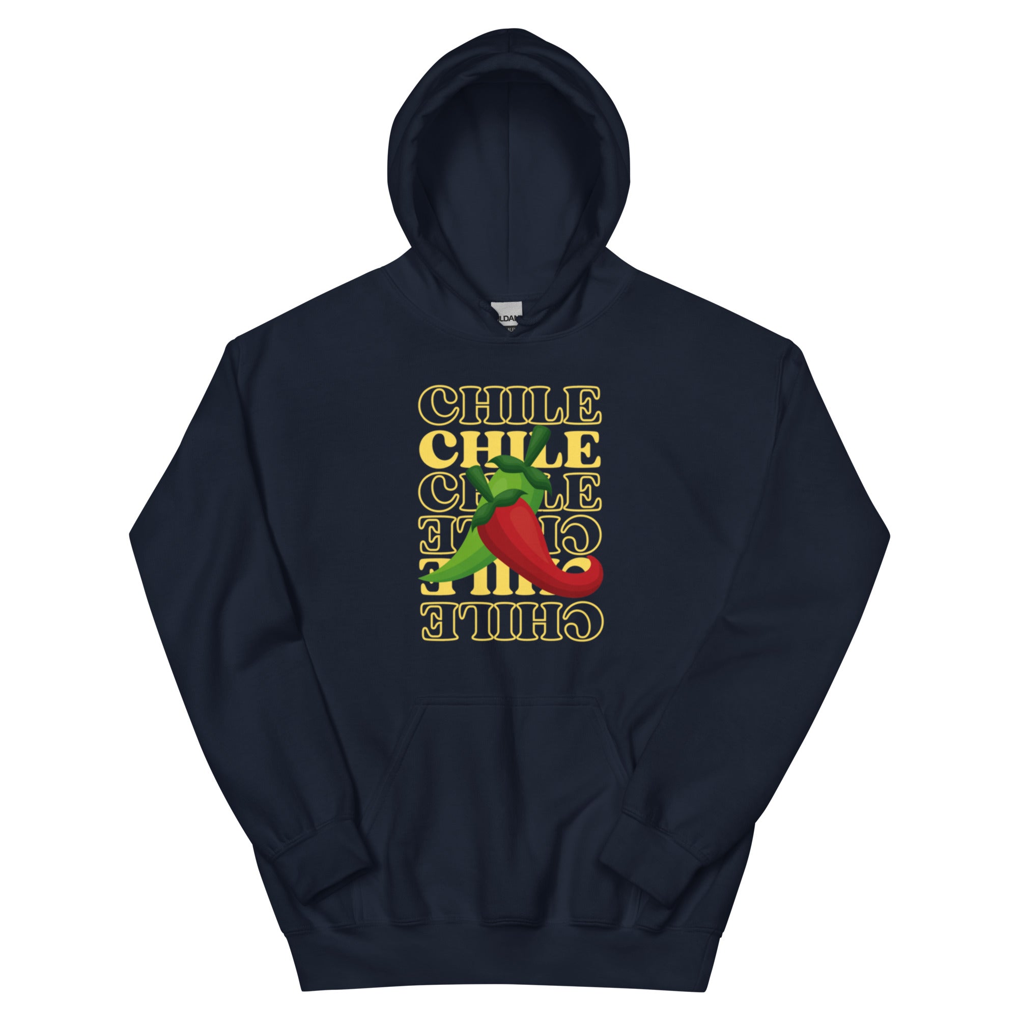 Blue - Red & Green Hoodie - Hatch Green Chile Store
