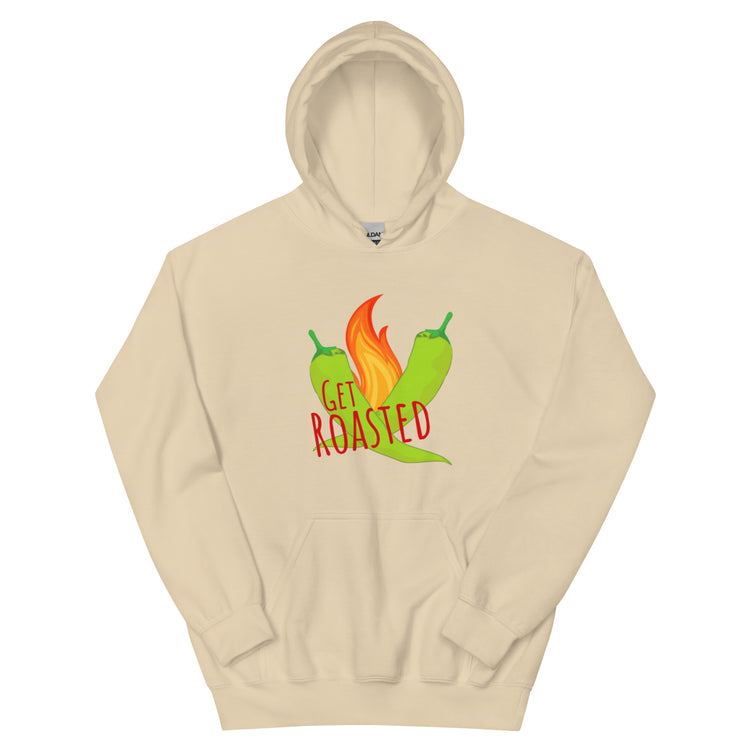 Beige Get Roasted Hoodie - Hatch Green Chile Store