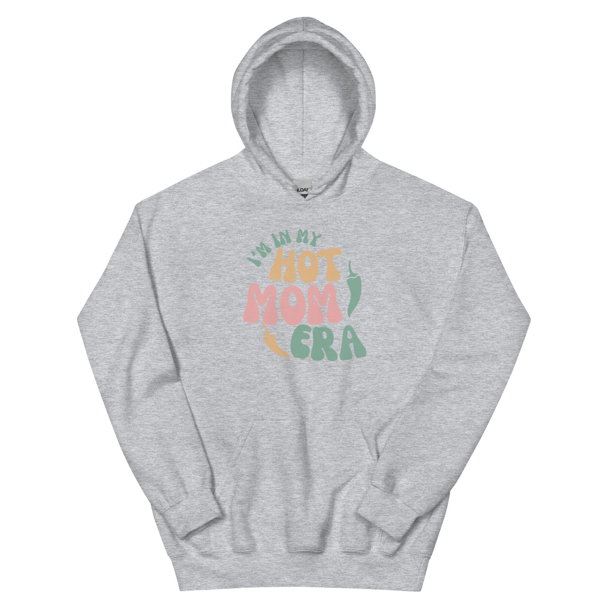 Era Hoodie — unisex hoodie in sport grey, front view